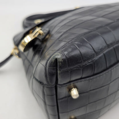 【中古品】【レディース】 FURLA フルラ PIPER 2WAY LEATHER HAND BAG パイパー レザー ハンドバッグ 鞄 カバン 188-260928-ay-10-izu カラー：ブラック 万代Net店