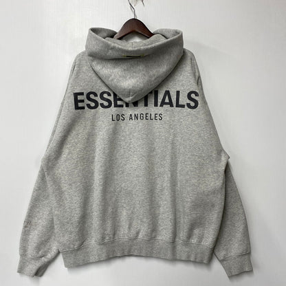 【中古品】【メンズ】 ESSENTIALS エッセンシャルズ BACK LOGO HOODIE バック ロゴ フーディ トップス パーカー 長袖 142-261004-sm-15-izu サイズ：XL カラー：グレー 万代Net店