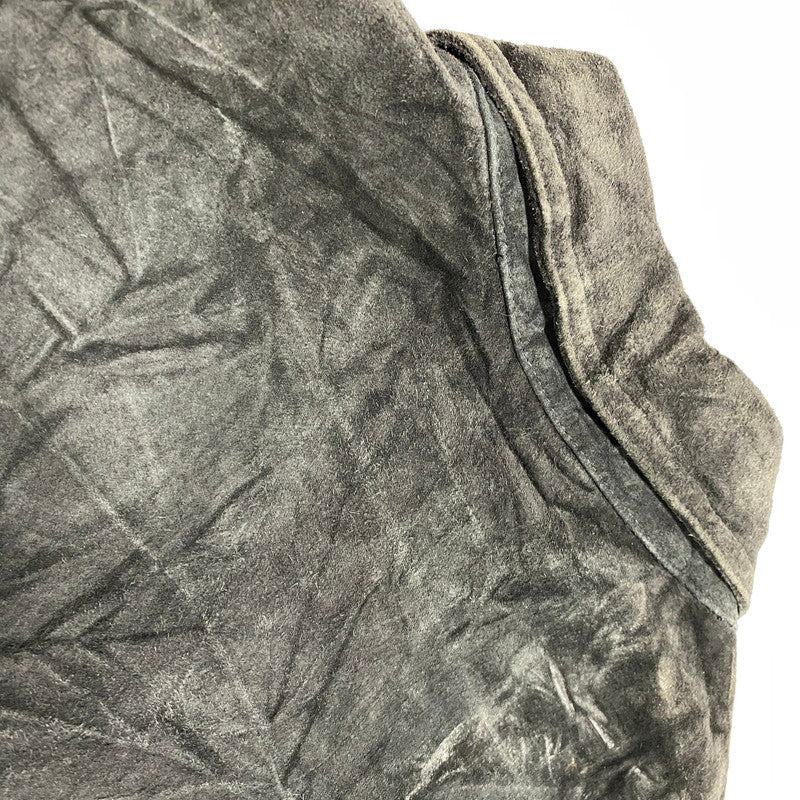 【中古品】【メンズ】 JOHN ASHFORD ADVENTURE ジョン アシュフォード アドベンチャー SUEDE JACKET スエード ジャケット アウター 146-261007-ya-06-izu サイズ：L カラー：ブラック 万代Net店