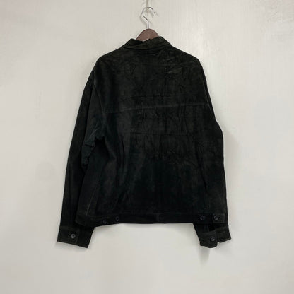 【中古品】【メンズ】 JOHN ASHFORD ADVENTURE ジョン アシュフォード アドベンチャー SUEDE JACKET スエード ジャケット アウター 146-261007-ya-06-izu サイズ：L カラー：ブラック 万代Net店