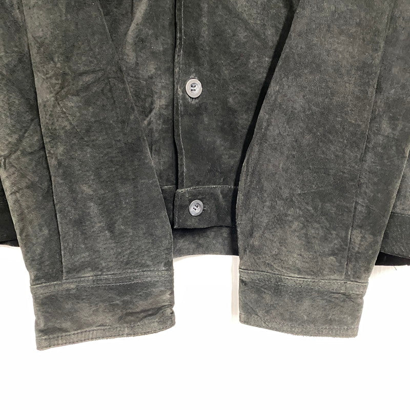 【中古品】【メンズ】 JOHN ASHFORD ADVENTURE ジョン アシュフォード アドベンチャー SUEDE JACKET スエード ジャケット アウター 146-261007-ya-06-izu サイズ：L カラー：ブラック 万代Net店