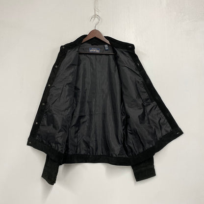 【中古品】【メンズ】 JOHN ASHFORD ADVENTURE ジョン アシュフォード アドベンチャー SUEDE JACKET スエード ジャケット アウター 146-261007-ya-06-izu サイズ：L カラー：ブラック 万代Net店