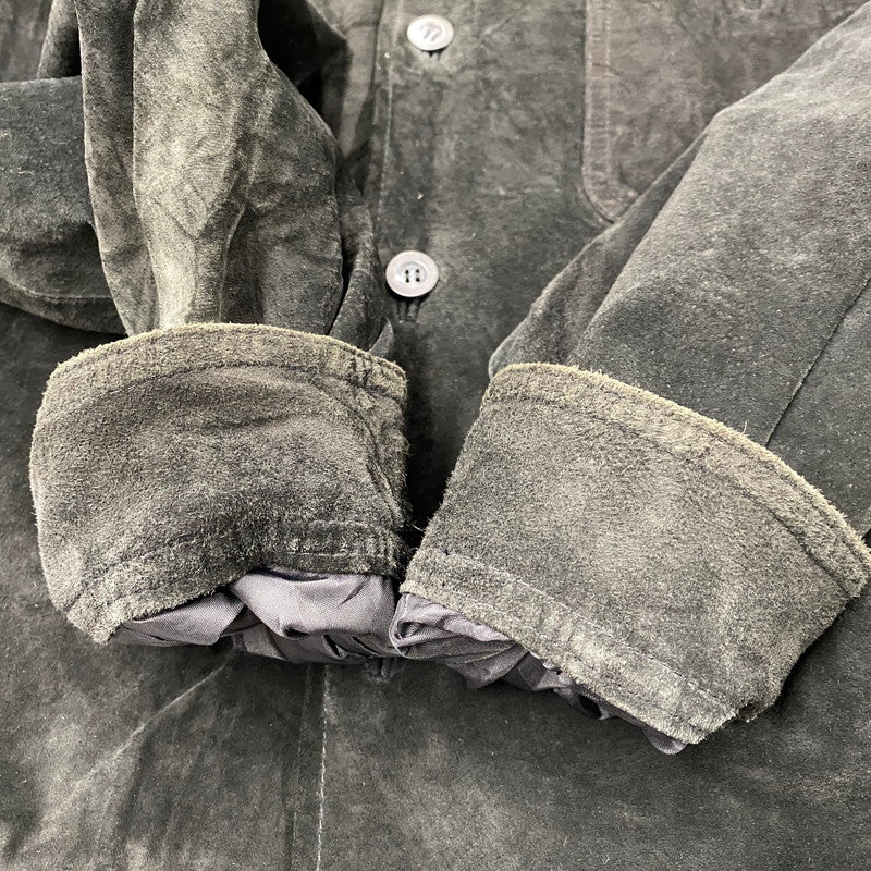 【中古品】【メンズ】 JOHN ASHFORD ADVENTURE ジョン アシュフォード アドベンチャー SUEDE JACKET スエード ジャケット アウター 146-261007-ya-06-izu サイズ：L カラー：ブラック 万代Net店