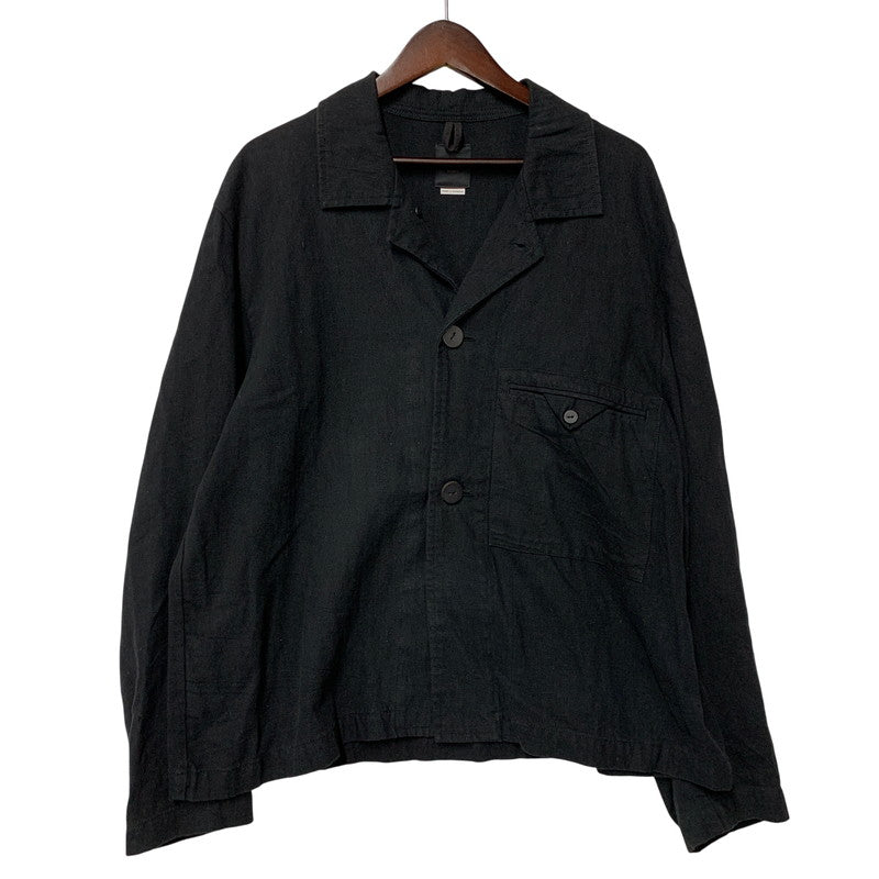 【中古品】【メンズ】 EASY TO WEAR イージートゥウェアー ETW20SS-JKT001 LINEN CANVAS JACKET リネン キャンバス ジャケット アウター 147-260930-kh-04-izu サイズ：48 カラー：ブラック 万代Net店