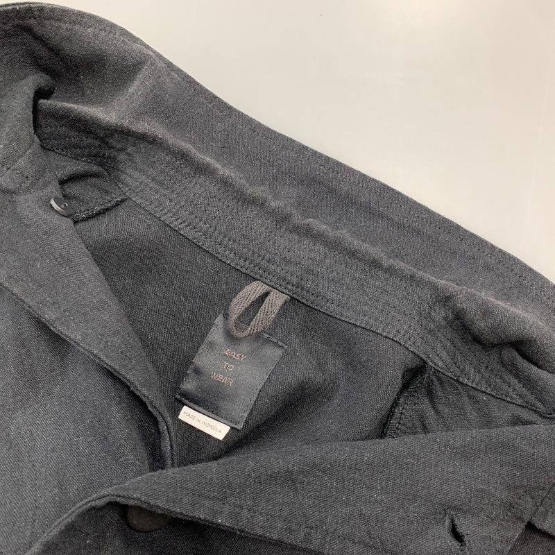 【中古品】【メンズ】 EASY TO WEAR イージートゥウェアー ETW20SS-JKT001 LINEN CANVAS JACKET リネン キャンバス ジャケット アウター 147-260930-kh-04-izu サイズ：48 カラー：ブラック 万代Net店