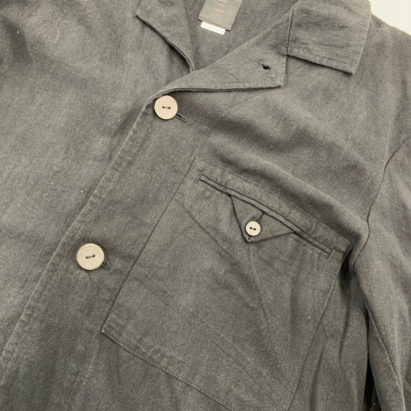 【中古品】【メンズ】 EASY TO WEAR イージートゥウェアー ETW20SS-JKT001 LINEN CANVAS JACKET リネン キャンバス ジャケット アウター 147-260930-kh-04-izu サイズ：48 カラー：ブラック 万代Net店