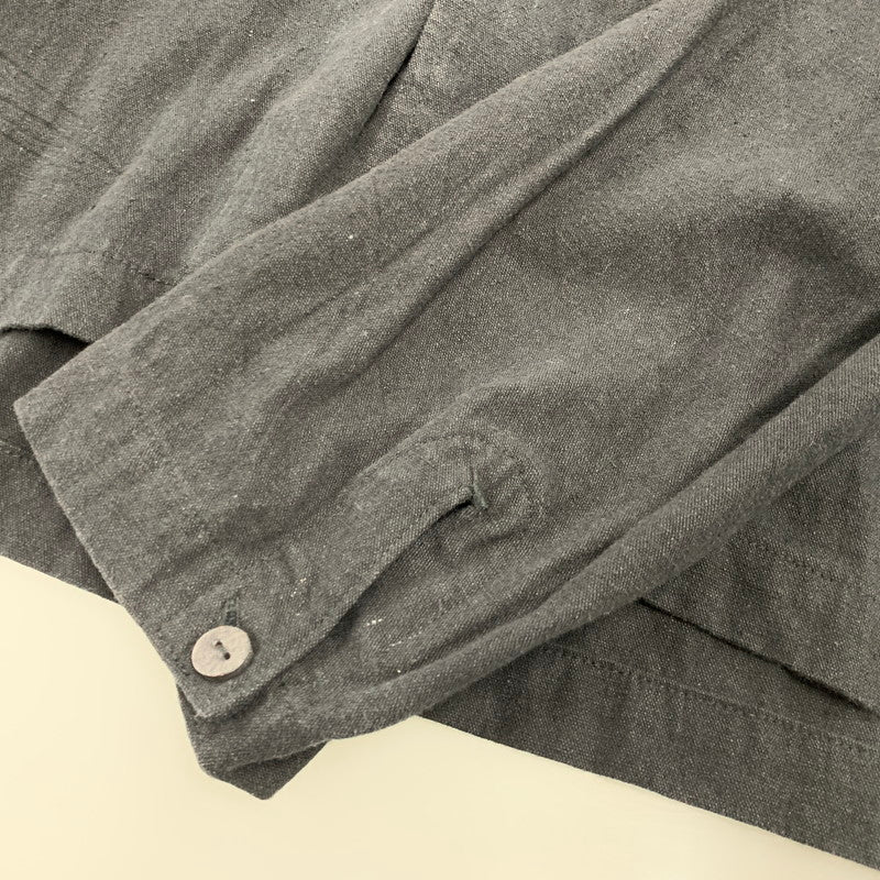 【中古品】【メンズ】 EASY TO WEAR イージートゥウェアー ETW20SS-JKT001 LINEN CANVAS JACKET リネン キャンバス ジャケット アウター 147-260930-kh-04-izu サイズ：48 カラー：ブラック 万代Net店