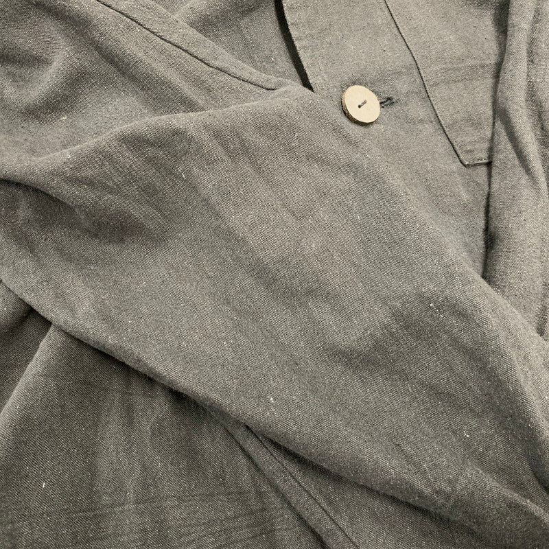 【中古品】【メンズ】 EASY TO WEAR イージートゥウェアー ETW20SS-JKT001 LINEN CANVAS JACKET リネン キャンバス ジャケット アウター 147-260930-kh-04-izu サイズ：48 カラー：ブラック 万代Net店