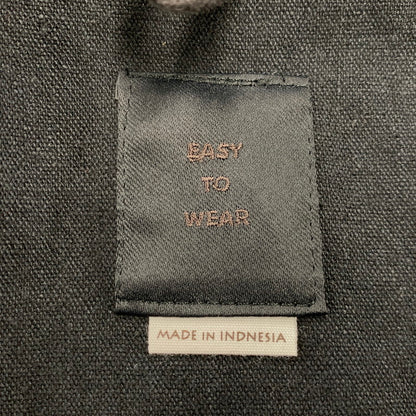 【中古品】【メンズ】 EASY TO WEAR イージートゥウェアー ETW20SS-JKT001 LINEN CANVAS JACKET リネン キャンバス ジャケット アウター 147-260930-kh-04-izu サイズ：48 カラー：ブラック 万代Net店