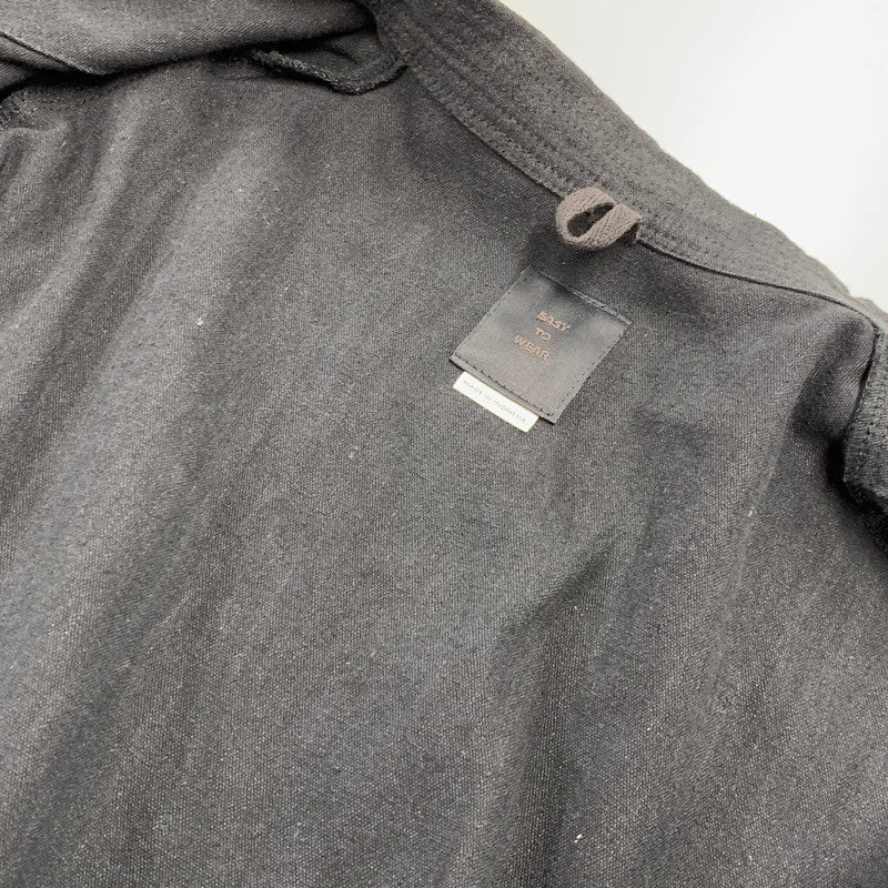 【中古品】【メンズ】 EASY TO WEAR イージートゥウェアー ETW20SS-JKT001 LINEN CANVAS JACKET リネン キャンバス ジャケット アウター 147-260930-kh-04-izu サイズ：48 カラー：ブラック 万代Net店