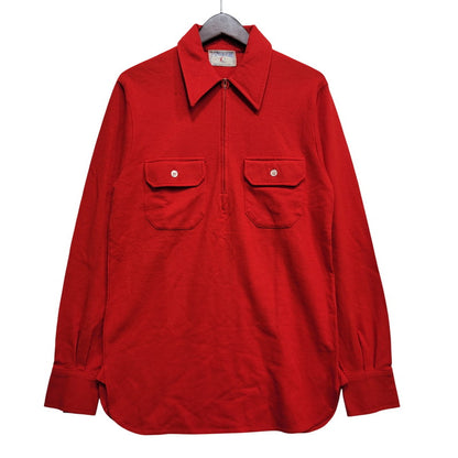 【中古品】【メンズ】 THE SPINNAKER SHIRTS ザ・スピンネーカー・シャツ ロケットTALON タロン 60’S HALF ZIP SHIRT ハーフ ジップ シャツ トップス 長袖 146-261029-ya-10-izu サイズ：M カラー：レッド 万代Net店