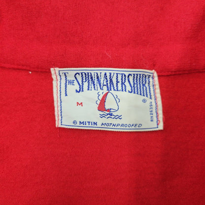 【中古品】【メンズ】 THE SPINNAKER SHIRTS ザ・スピンネーカー・シャツ ロケットTALON タロン 60’S HALF ZIP SHIRT ハーフ ジップ シャツ トップス 長袖 146-261029-ya-10-izu サイズ：M カラー：レッド 万代Net店