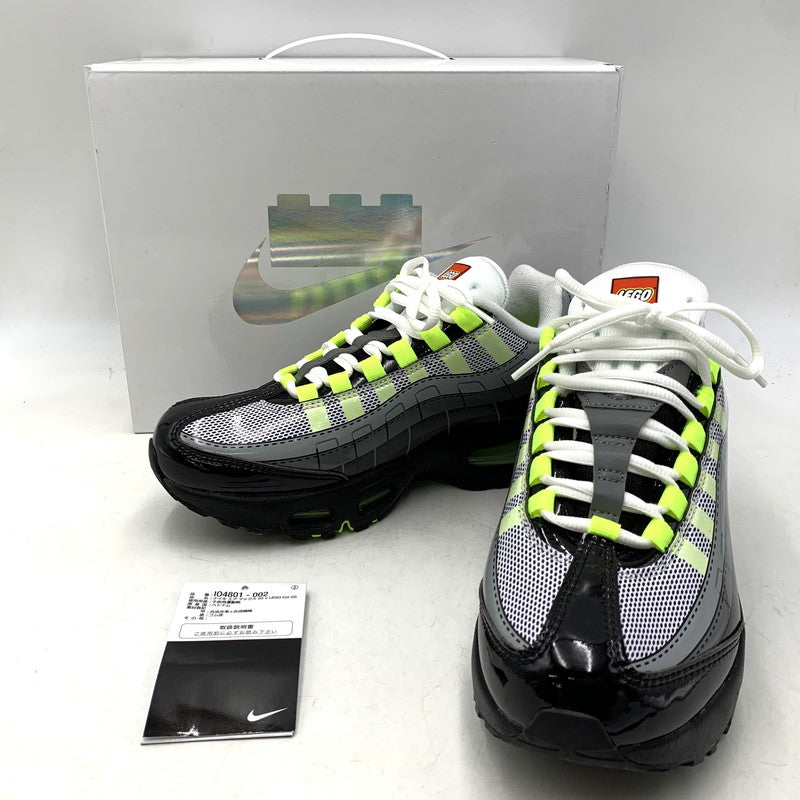 【中古品】【レディース】 NIKE ナイキ×LEGO レゴ GS AIR MAX 95 エア マックス スニーカー シューズ 靴 166-260926-cs-03-izu サイズ：24cm カラー：BLACK/METALLIC SILVER-DK SMOKE GREY 万代Net店