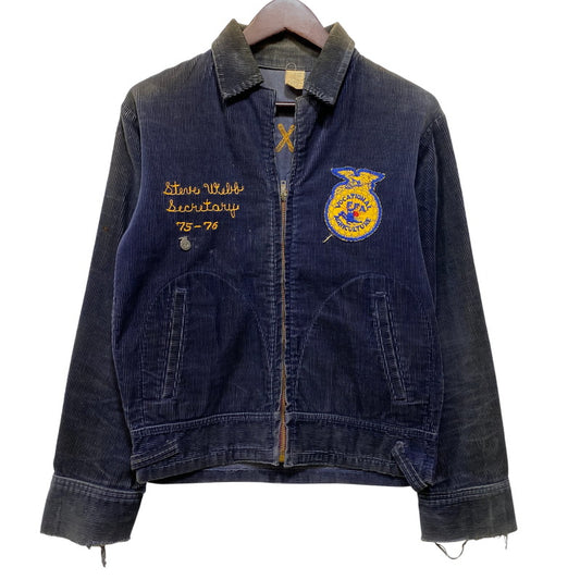 【現状渡し品】【メンズ】 FUTURE FARMERS OF AMERICA TEXAS MT.ENTERPRISE JACKET テキサス マウント エンタープライズ ジャケット 146-260926-as-08-izu サイズ：34 カラー：ネイビー 万代Net店