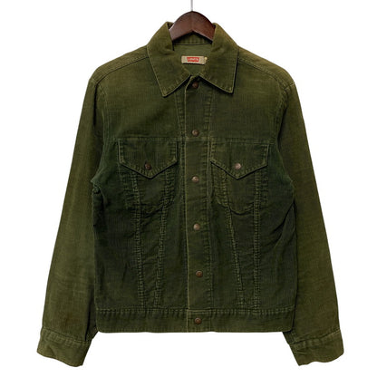 【現状渡し品】【メンズ】 LEVI'S リーバイス 70S 70505 CORDUROY JACKET コーデュロイ ジャケット アウター 146-260927-ya-04-izu サイズ：36 カラー：オリーブ 万代Net店