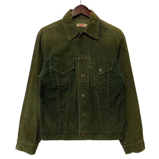 【現状渡し品】【メンズ】 LEVI'S リーバイス 70S 70505 CORDUROY JACKET コーデュロイ ジャケット アウター 146-260927-ya-04-izu サイズ：36 カラー：オリーブ 万代Net店