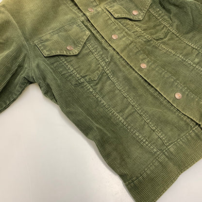 【現状渡し品】【メンズ】 LEVI'S リーバイス 70S 70505 CORDUROY JACKET コーデュロイ ジャケット アウター 146-260927-ya-04-izu サイズ：36 カラー：オリーブ 万代Net店