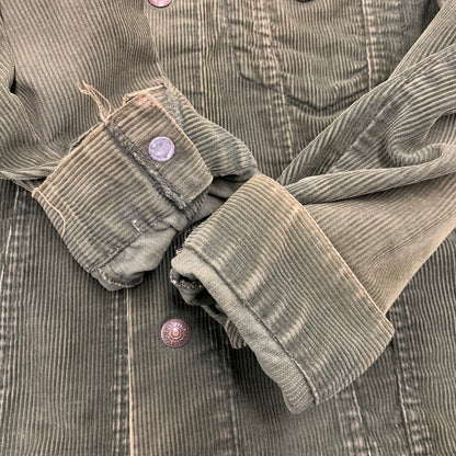 【現状渡し品】【メンズ】 LEVI'S リーバイス 70S 70505 CORDUROY JACKET コーデュロイ ジャケット アウター 146-260927-ya-04-izu サイズ：36 カラー：オリーブ 万代Net店