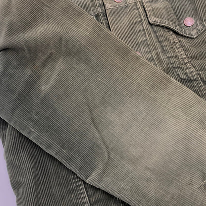 【現状渡し品】【メンズ】 LEVI'S リーバイス 70S 70505 CORDUROY JACKET コーデュロイ ジャケット アウター 146-260927-ya-04-izu サイズ：36 カラー：オリーブ 万代Net店
