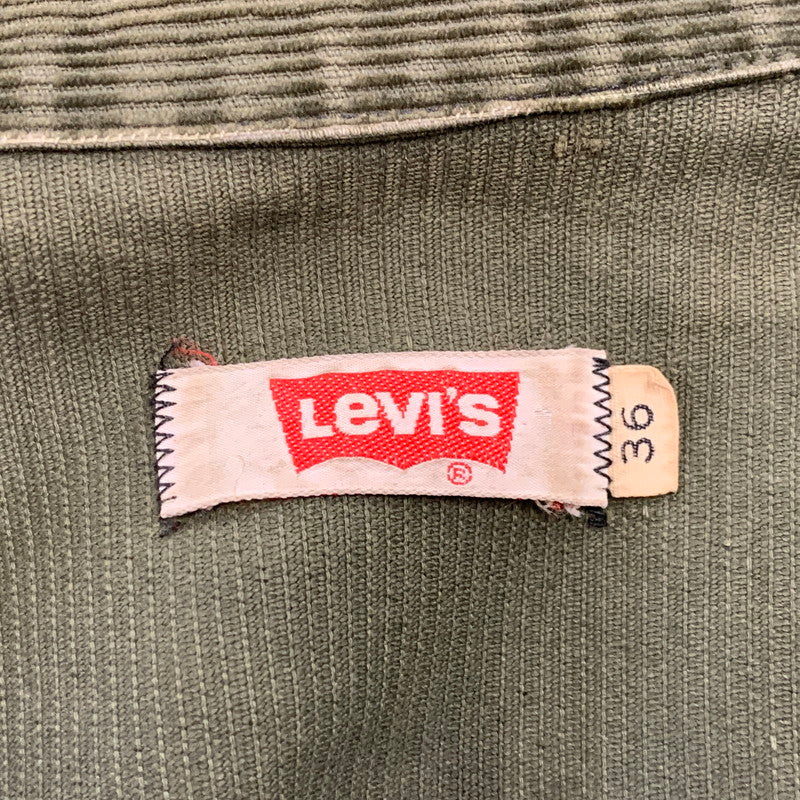 【現状渡し品】【メンズ】 LEVI'S リーバイス 70S 70505 CORDUROY JACKET コーデュロイ ジャケット アウター 146-260927-ya-04-izu サイズ：36 カラー：オリーブ 万代Net店
