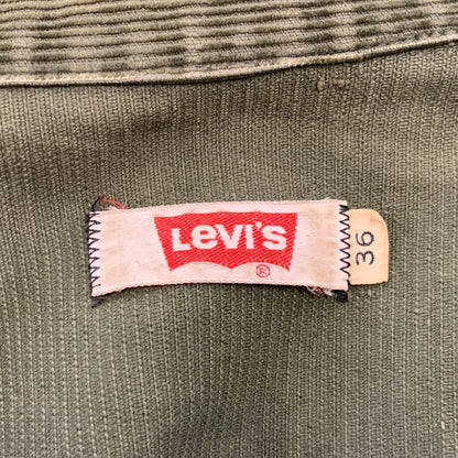 【現状渡し品】【メンズ】 LEVI'S リーバイス 70S 70505 CORDUROY JACKET コーデュロイ ジャケット アウター 146-260927-ya-04-izu サイズ：36 カラー：オリーブ 万代Net店