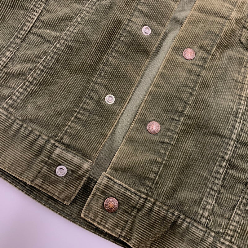 【現状渡し品】【メンズ】 LEVI'S リーバイス 70S 70505 CORDUROY JACKET コーデュロイ ジャケット アウター 146-260927-ya-04-izu サイズ：36 カラー：オリーブ 万代Net店