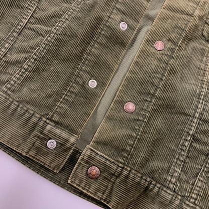 【現状渡し品】【メンズ】 LEVI'S リーバイス 70S 70505 CORDUROY JACKET コーデュロイ ジャケット アウター 146-260927-ya-04-izu サイズ：36 カラー：オリーブ 万代Net店