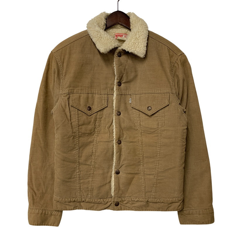 【中古品】【メンズ】 LEVI'S リーバイス 70S 70605-1523 CORDUROY BOA JACKET コーデュロイ ボア ジャケット アウター 146-260927-ya-01-izu サイズ：36 カラー：ブラウン 万代Net店