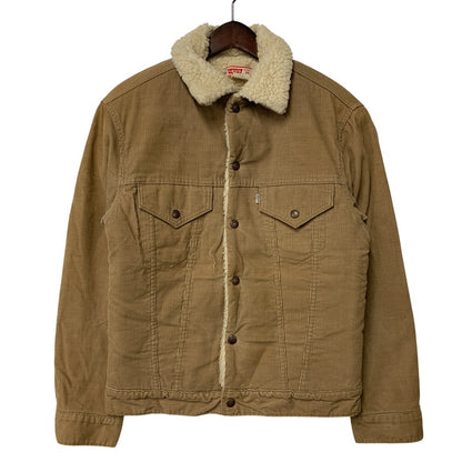 【中古品】【メンズ】 LEVI'S リーバイス 70S 70605-1523 CORDUROY BOA JACKET コーデュロイ ボア ジャケット アウター 146-260927-ya-01-izu サイズ：36 カラー：ブラウン 万代Net店