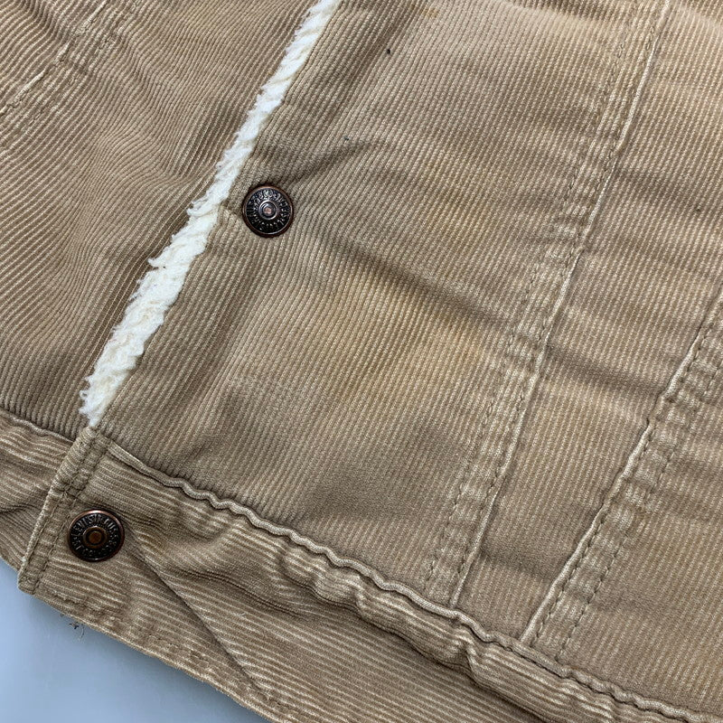 【中古品】【メンズ】 LEVI'S リーバイス 70S 70605-1523 CORDUROY BOA JACKET コーデュロイ ボア ジャケット アウター 146-260927-ya-01-izu サイズ：36 カラー：ブラウン 万代Net店