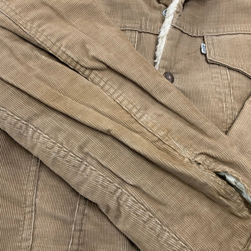【中古品】【メンズ】 LEVI'S リーバイス 70S 70605-1523 CORDUROY BOA JACKET コーデュロイ ボア ジャケット アウター 146-260927-ya-01-izu サイズ：36 カラー：ブラウン 万代Net店