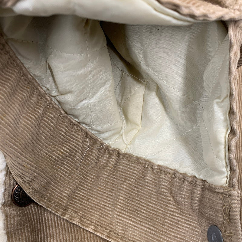 【中古品】【メンズ】 LEVI'S リーバイス 70S 70605-1523 CORDUROY BOA JACKET コーデュロイ ボア ジャケット アウター 146-260927-ya-01-izu サイズ：36 カラー：ブラウン 万代Net店