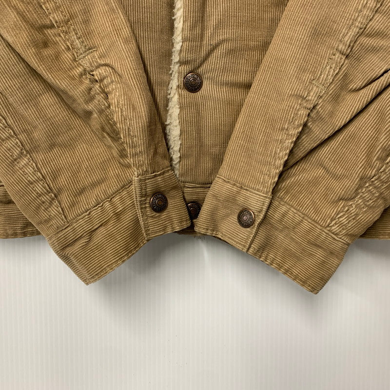 【中古品】【メンズ】 LEVI'S リーバイス 70S 70605-1523 CORDUROY BOA JACKET コーデュロイ ボア ジャケット アウター 146-260927-ya-01-izu サイズ：36 カラー：ブラウン 万代Net店