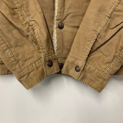 【中古品】【メンズ】 LEVI'S リーバイス 70S 70605-1523 CORDUROY BOA JACKET コーデュロイ ボア ジャケット アウター 146-260927-ya-01-izu サイズ：36 カラー：ブラウン 万代Net店