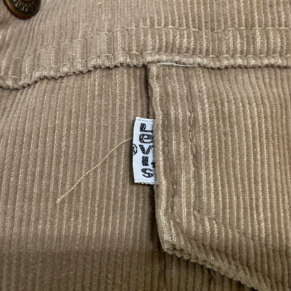 【中古品】【メンズ】 LEVI'S リーバイス 70S 70605-1523 CORDUROY BOA JACKET コーデュロイ ボア ジャケット アウター 146-260927-ya-01-izu サイズ：36 カラー：ブラウン 万代Net店