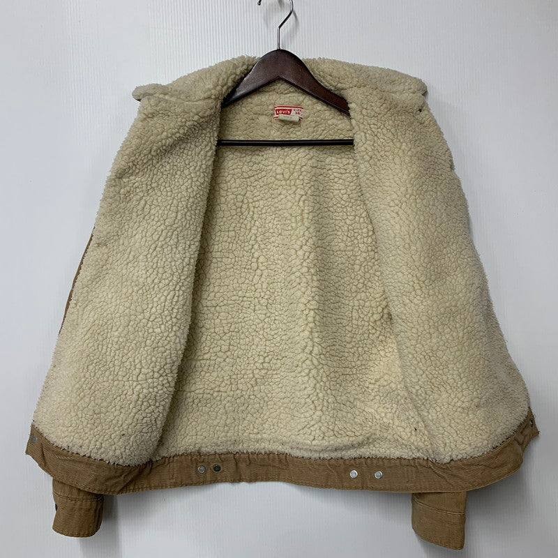 【中古品】【メンズ】 LEVI'S リーバイス 70S 70605-1523 CORDUROY BOA JACKET コーデュロイ ボア ジャケット アウター 146-260927-ya-01-izu サイズ：36 カラー：ブラウン 万代Net店