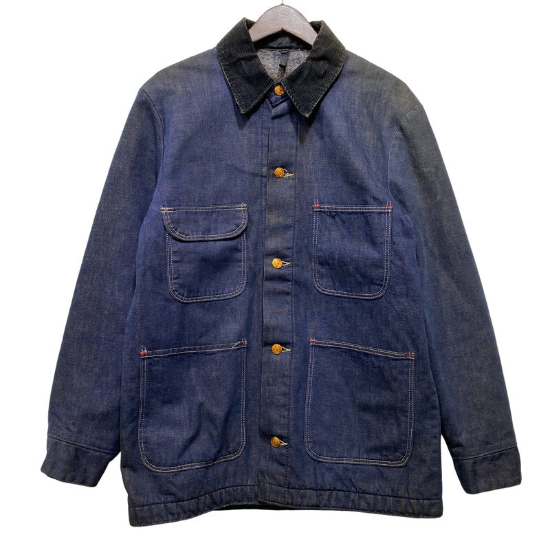 【中古品】【メンズ】 BLUE BELL ブルーベル DENIM BLANKET COVERALL デニム ブランケット カバーオール ジャケット 146-260926-as-05-izu サイズ：36 カラー：インディゴ 万代Net店