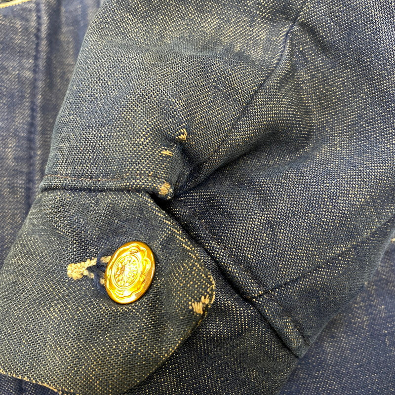 【中古品】【メンズ】 BLUE BELL ブルーベル DENIM BLANKET COVERALL デニム ブランケット カバーオール ジャケット 146-260926-as-05-izu サイズ：36 カラー：インディゴ 万代Net店
