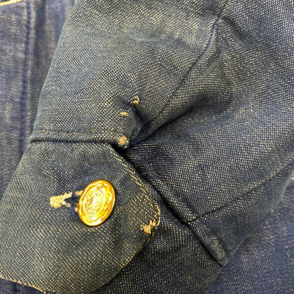 【中古品】【メンズ】 BLUE BELL ブルーベル DENIM BLANKET COVERALL デニム ブランケット カバーオール ジャケット 146-260926-as-05-izu サイズ：36 カラー：インディゴ 万代Net店