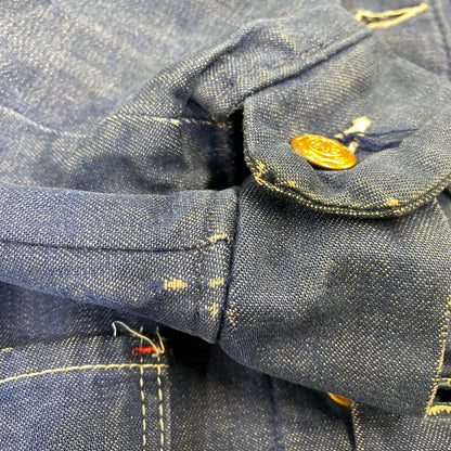 【中古品】【メンズ】 BLUE BELL ブルーベル DENIM BLANKET COVERALL デニム ブランケット カバーオール ジャケット 146-260926-as-05-izu サイズ：36 カラー：インディゴ 万代Net店