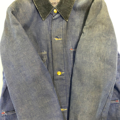 【中古品】【メンズ】 BLUE BELL ブルーベル DENIM BLANKET COVERALL デニム ブランケット カバーオール ジャケット 146-260926-as-05-izu サイズ：36 カラー：インディゴ 万代Net店
