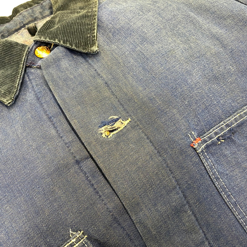 【中古品】【メンズ】 BLUE BELL ブルーベル DENIM BLANKET COVERALL デニム ブランケット カバーオール ジャケット 146-260926-as-05-izu サイズ：36 カラー：インディゴ 万代Net店
