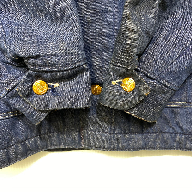 【中古品】【メンズ】 BLUE BELL ブルーベル DENIM BLANKET COVERALL デニム ブランケット カバーオール ジャケット 146-260926-as-05-izu サイズ：36 カラー：インディゴ 万代Net店