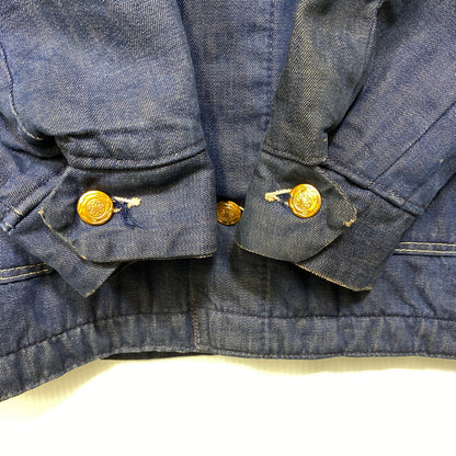 【中古品】【メンズ】 BLUE BELL ブルーベル DENIM BLANKET COVERALL デニム ブランケット カバーオール ジャケット 146-260926-as-05-izu サイズ：36 カラー：インディゴ 万代Net店