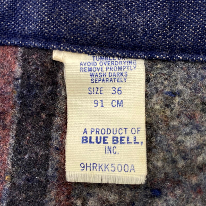 【中古品】【メンズ】 BLUE BELL ブルーベル DENIM BLANKET COVERALL デニム ブランケット カバーオール ジャケット 146-260926-as-05-izu サイズ：36 カラー：インディゴ 万代Net店