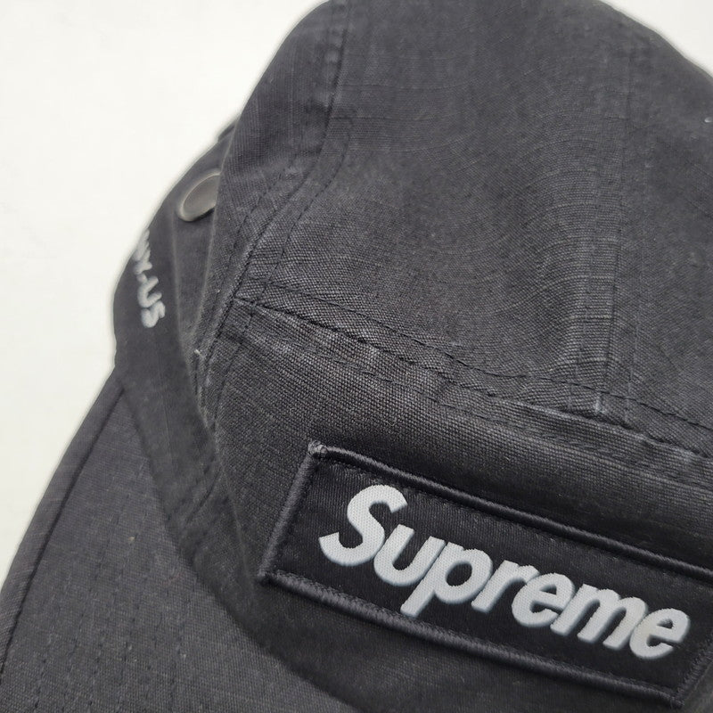 【中古品】【メンズ/レディース】 Supreme シュプリーム MILITARY CAMP CAP ミリタリー キャンプキャップ 帽子 185-260927-as-05-izu サイズ：F カラー：ブラック 万代Net店