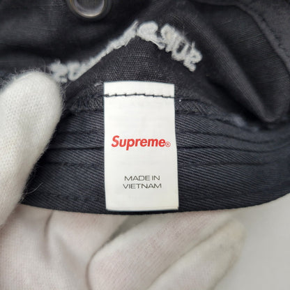 【中古品】【メンズ/レディース】 Supreme シュプリーム MILITARY CAMP CAP ミリタリー キャンプキャップ 帽子 185-260927-as-05-izu サイズ：F カラー：ブラック 万代Net店