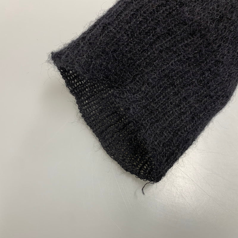 【中古品】【メンズ】 SAINT LAURENT サンローラン 330369 Y1BM1 エディ期 13WA MOHAIR BORDER KNIT CARDIGAN モヘヤ ボーダー ニット カーディガン トップス 長袖 141-260927-ya-02-izu サイズ：S カラー：ブラック×グレー 万代Net店