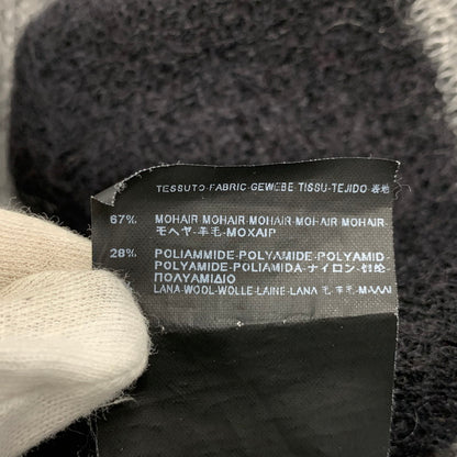 【中古品】【メンズ】 SAINT LAURENT サンローラン 330369 Y1BM1 エディ期 13WA MOHAIR BORDER KNIT CARDIGAN モヘヤ ボーダー ニット カーディガン トップス 長袖 141-260927-ya-02-izu サイズ：S カラー：ブラック×グレー 万代Net店