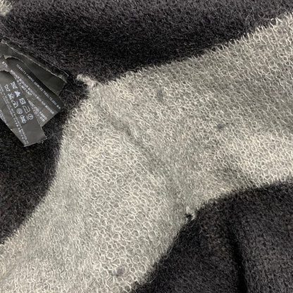 【中古品】【メンズ】 SAINT LAURENT サンローラン 330369 Y1BM1 エディ期 13WA MOHAIR BORDER KNIT CARDIGAN モヘヤ ボーダー ニット カーディガン トップス 長袖 141-260927-ya-02-izu サイズ：S カラー：ブラック×グレー 万代Net店